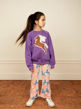 Load image into Gallery viewer, Horses Flared Trousers - Pink (LAST ONE 116/122)

