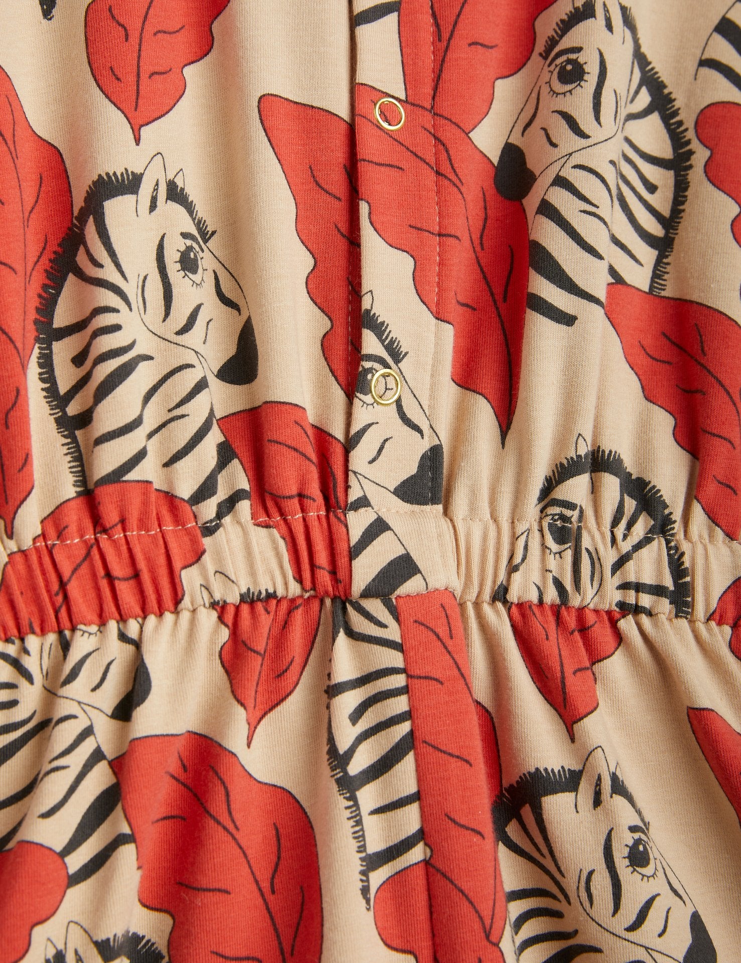 mini rodini zebra dress Mini Rodini - Organic Cotton Zebra Dress - Orange
