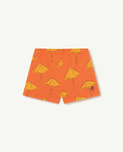 Load image into Gallery viewer, Umbrellas Orange Poodle Pants
