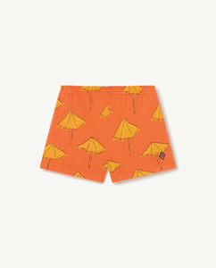 Umbrellas Orange Poodle Pants