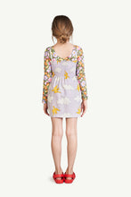 Load image into Gallery viewer, Clouds Lavand Dragonfly Dress
