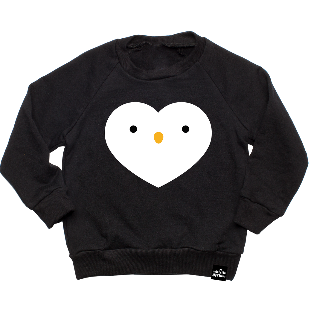 Kawaii Penguin Heart Sweatshirt