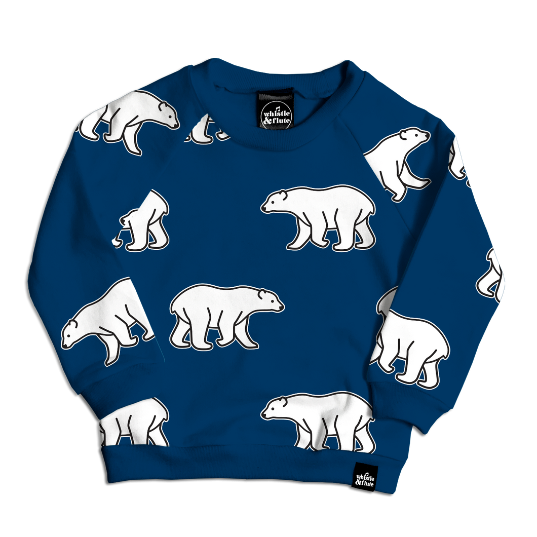 Polar Bear All Over Print Sweatshirt