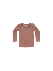 Ribbed Lap Tee - Clay (LAST ONE 0-3m)
